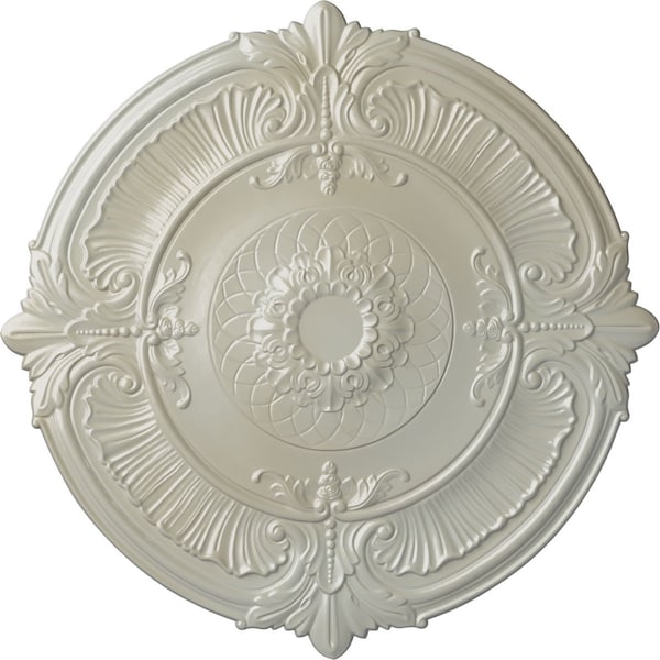 Ekena Millwork Attica Ceiling Medallion (Fits Canopies up to 3 3/4"), Hand-Painted Flash Blue, 39 1/2"OD x 2 1/2"P CM39ATFBS - main
